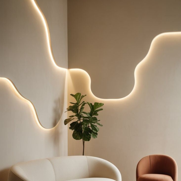 Refined LED Neon Line Art