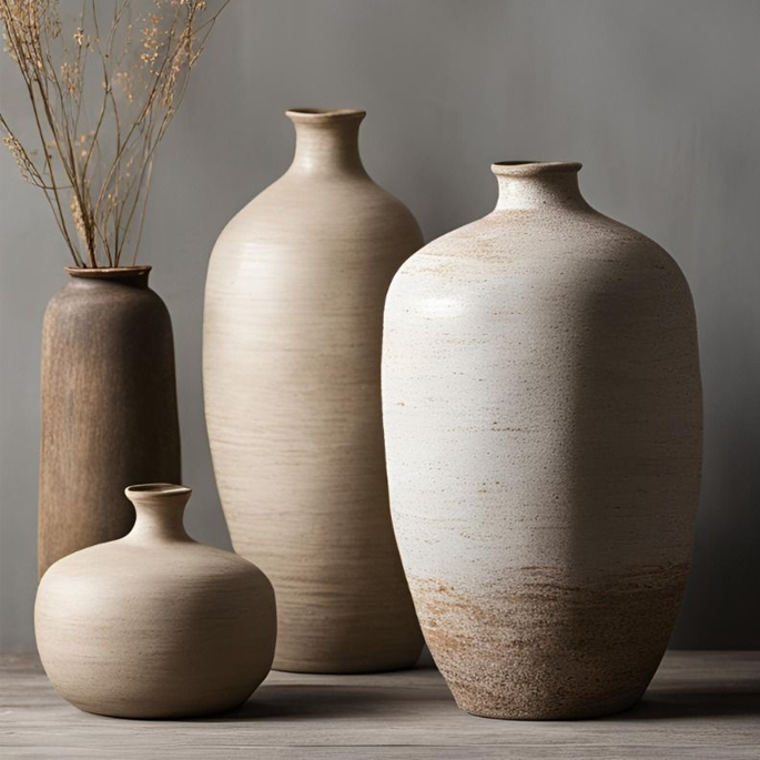 Organic-Shaped Ceramic Vases